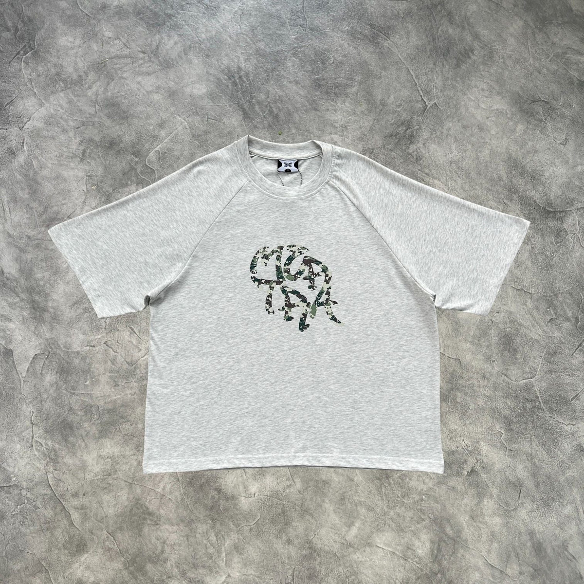 Mertra Printed T-Shirt Grey/Green Camouflage