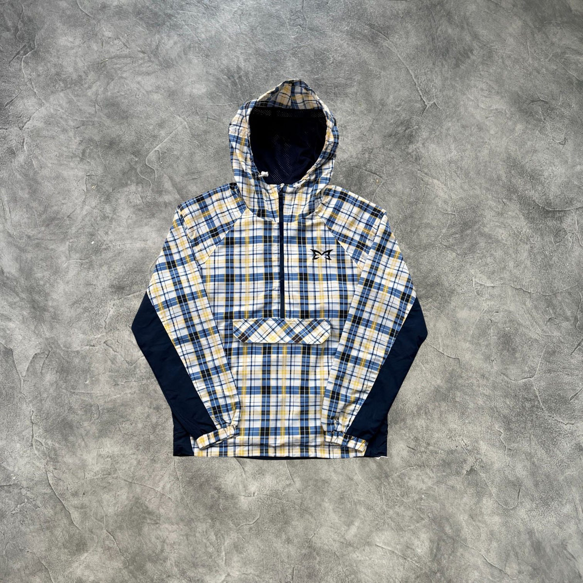 Mertra Plaid Pullover Jacket Blue