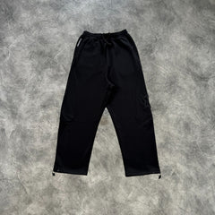 Mertra Split Panel Sweatpants Black