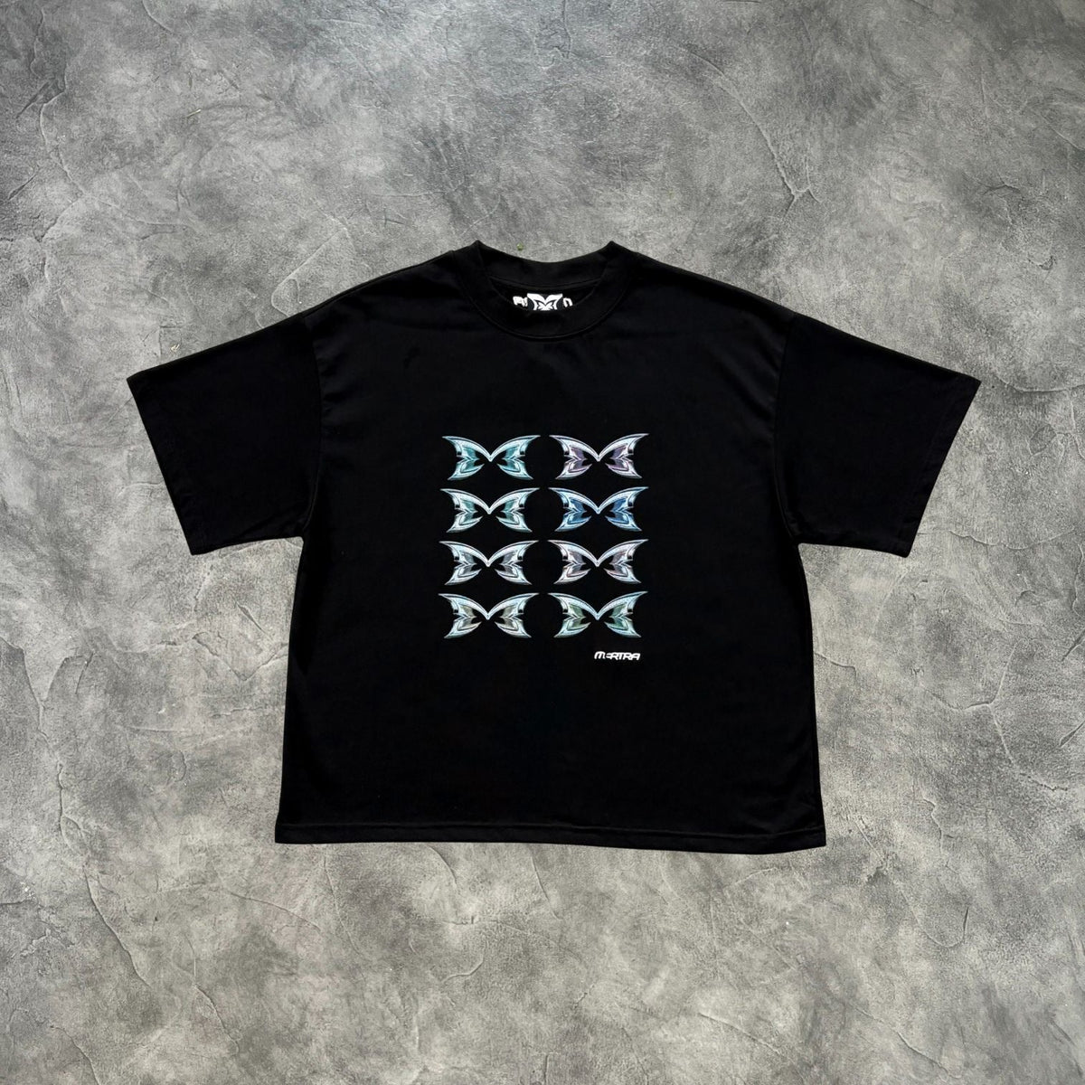 Mertra Stacked Logo T-Shirt Black