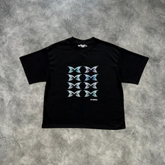 Mertra Stacked Logo T-Shirt Black