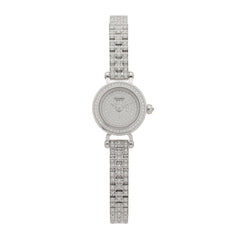 18K White Gold Diamond Pave 16mm Faubourg Quartz Watch
