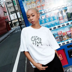 Mertra Printed T-Shirt White/Grey Camouflage