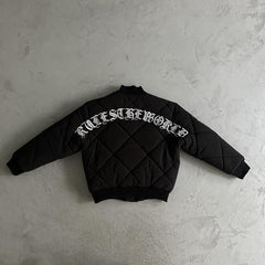 olde english bomber jacket-black