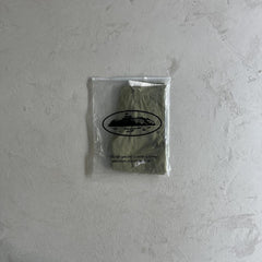 Slant pocket green shorts