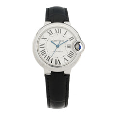 Stainless Steel Alligator 33mm Ballon Bleu De Cartier Automatic Watch