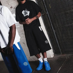 Mertra Basic Contrast Shorts Blue