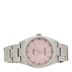 Stainless Steel 36mm Oyster Perpetual Watch Candy Pink 126000