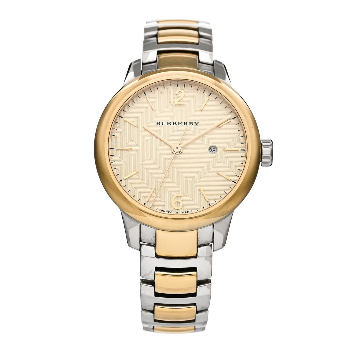 Stainless Steel 32mm Classic Round Quartz Watch Gold BU10118