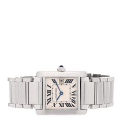 Stainless Steel 25mm Tank Francaise Quartz Watch