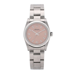 Stainless Steel 31mm Oyster Perpetual Watch Pink 77080