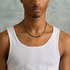 South Beach Cuban Chain in Black - 5mm
