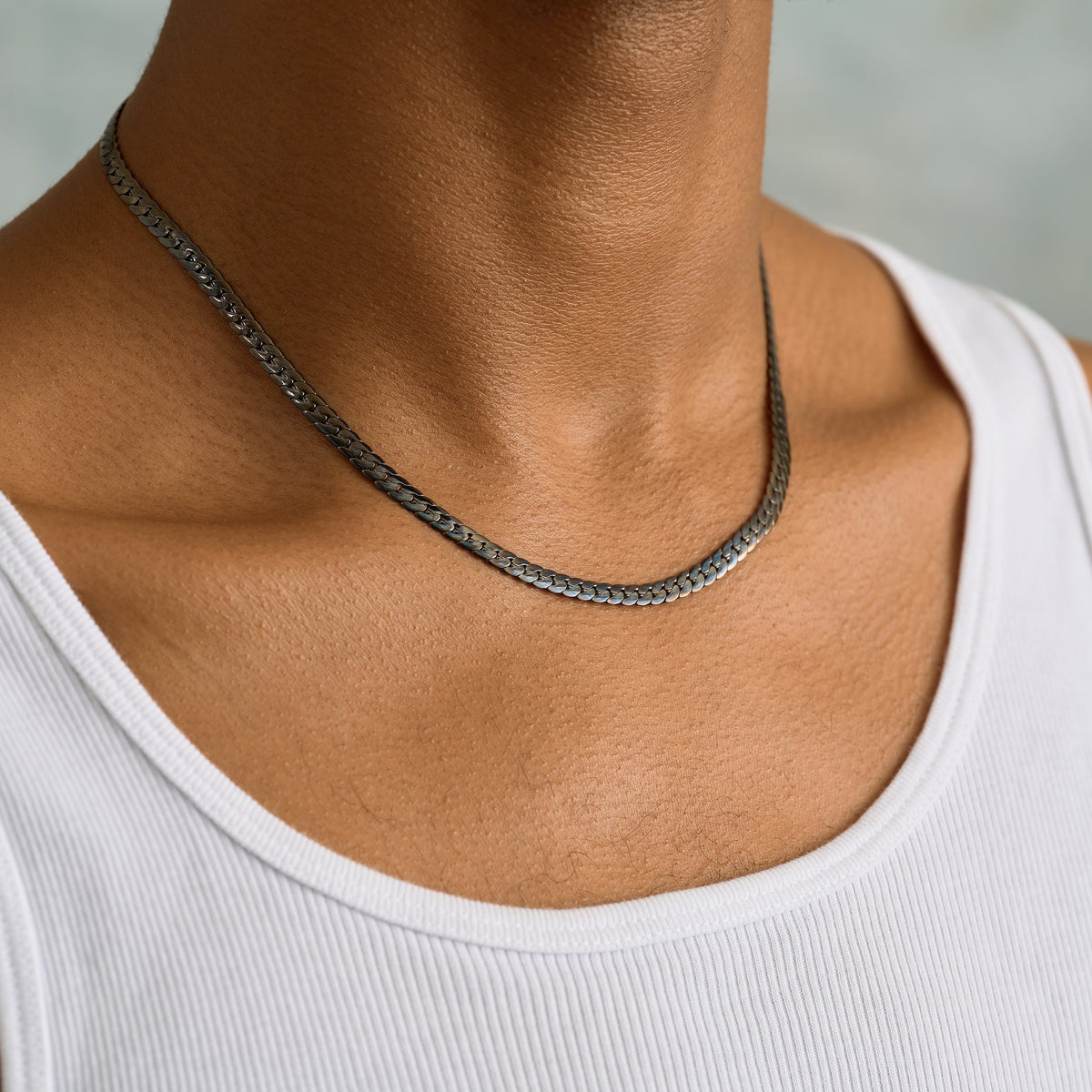 South Beach Cuban Chain in Black - 5mm