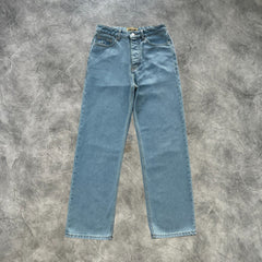 Corteiz Dual stripe Baggy Jeans Blue