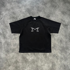 Mertra Mesh Double Layer T-Shirt Black