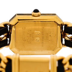 Stainless Steel Lambskin 20mm Chain Premiere Quartz Watch Gold L