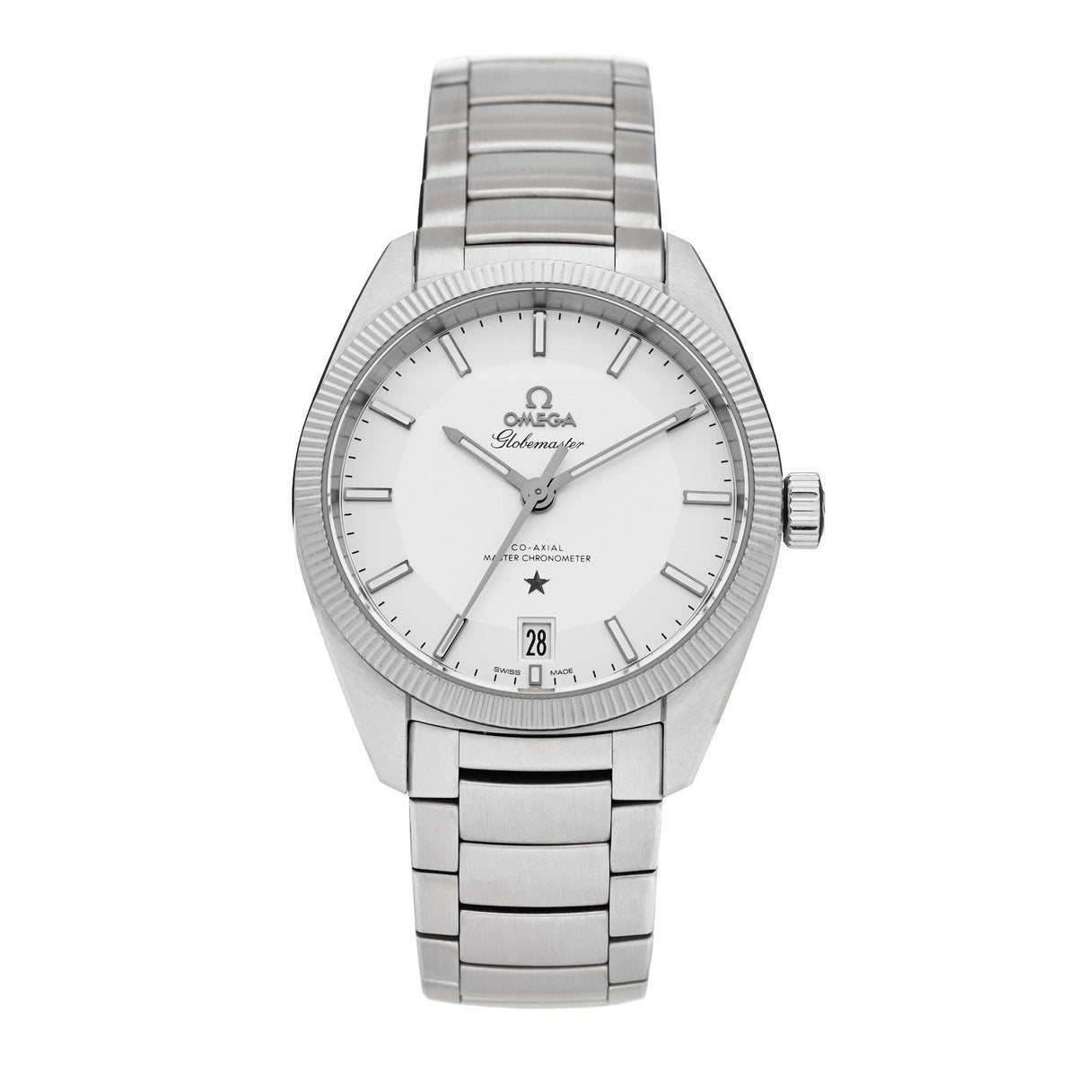 Stainless Steel 39mm Constellation Globemaster Co-Axial Master Chronometer Automatic Watch Silver 130.30.39.21.02.001