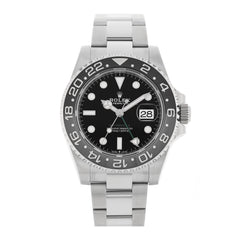 Stainless Steel 40mm Oyster Perpetual Date GMT Master II Bruce Wayne Watch Black 126710GRNR