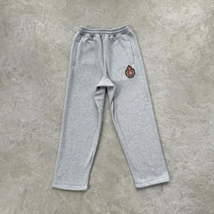 ROYALE CREST OPEN HEM SWEATPANT [HEATHER GREY]