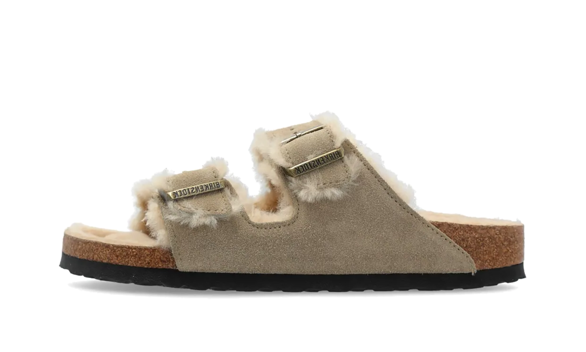 Arizona Shearling WMNS Suede Leather - Taupe 1028293
