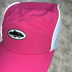 Corteiz Drawstring Hat Pink/White