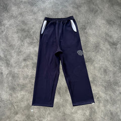 Mertra Colorblock Sports Tracksuit Navy Blue