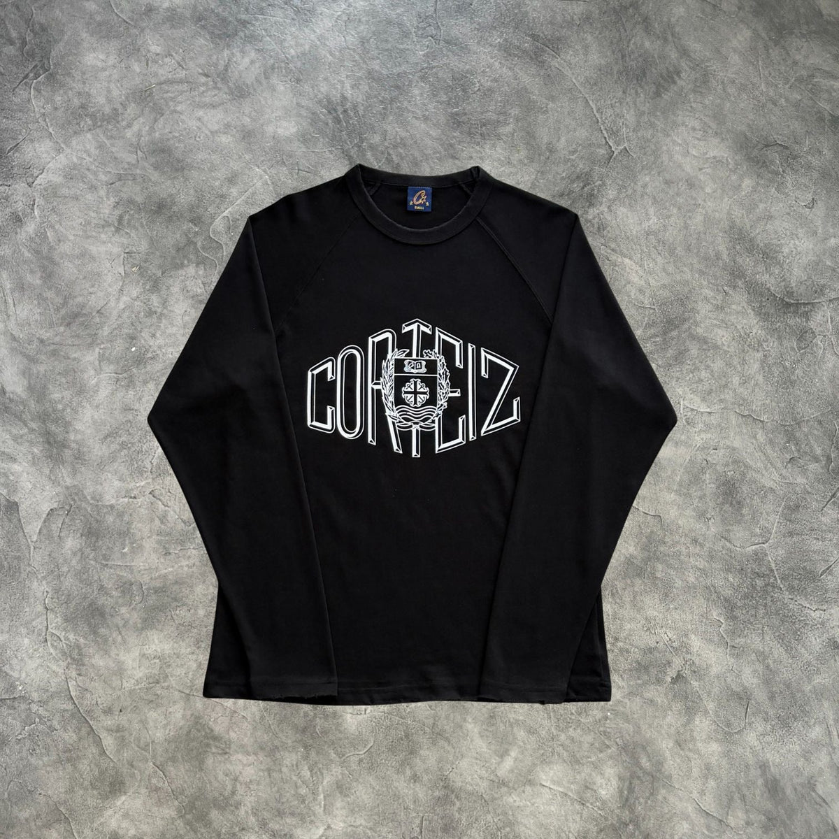 Corteiz Sophomore Raglan Long Sleeves T-Shirt Black