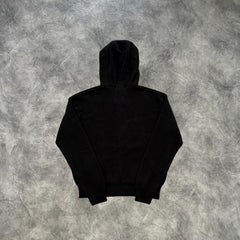 Corteiz College Knit Zip-Up Hoodie Black