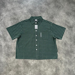 Mertra Plaid Short Sleeves Shirt Green