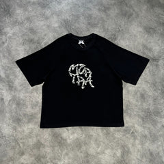 Mertra Printed T-Shirt Black/Green Camouflage