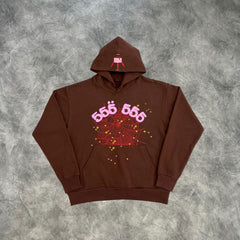 Sp5der 555 Web Hoodie Brown
