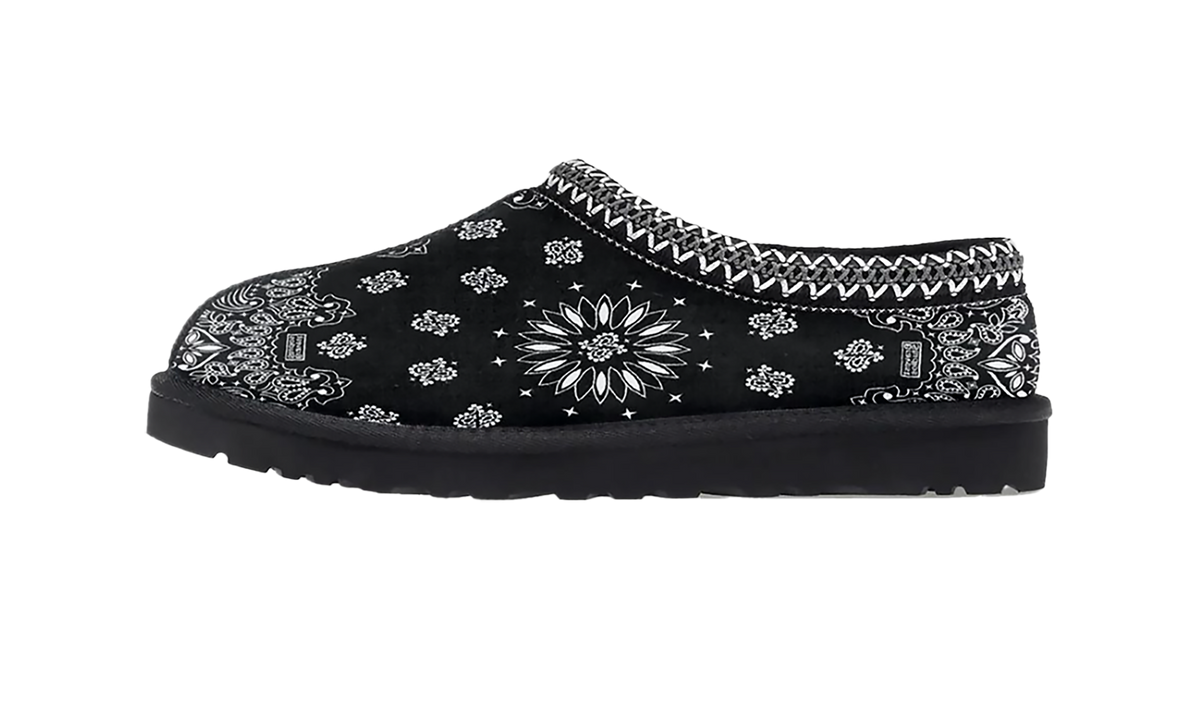 Paisley Slippers Black BS44