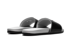 Adilette Comfort Slides Core Black Silver Metallic JQ2254