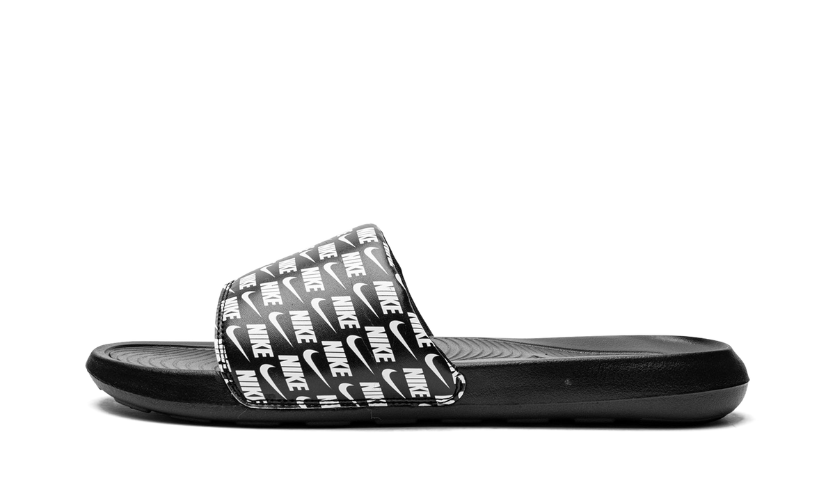 Victori One Slide Print Repeat Logo - Black CN9678 006