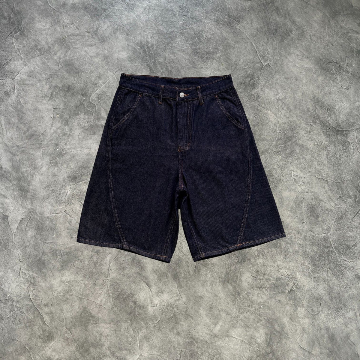 Mertra Denim Shorts Navy Blue