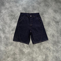 Mertra Denim Shorts Navy Blue