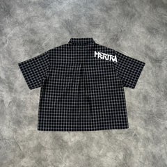 Mertra Plaid Short Sleeves Shirt Black