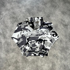 Corteiz Zip-Up Shorts Set Arctic Camouflage