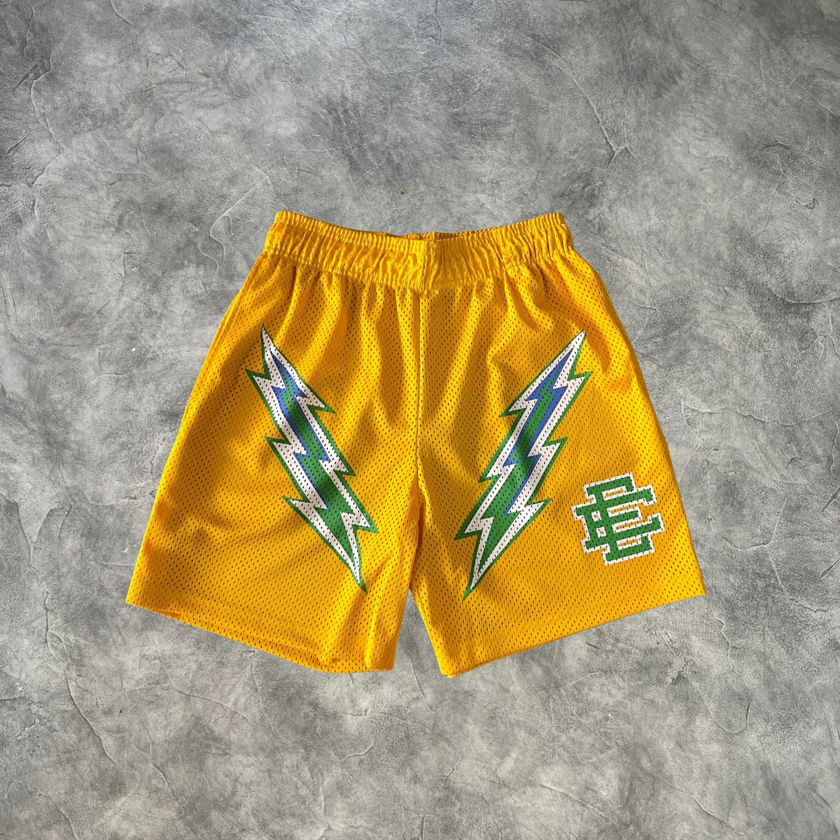 Eric Emanuel Bolt Shorts Yellow/Green