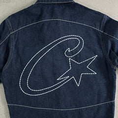 c-star denim jacket-dark wash
