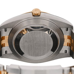 Stainless Steel 18K Yellow Gold Diamond 41mm Oyster Perpetual Datejust Watch Black 126333