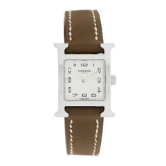 Stainless Steel Swift 17.2mm Heure H Hour Watch Etoupe
