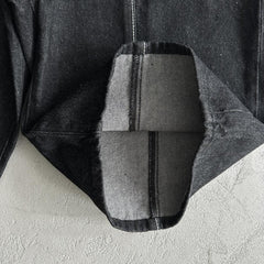 denim shorts jeans-black
