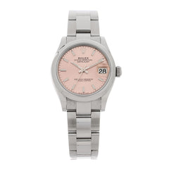 Stainless Steel 31mm Oyster Perpetual Datejust Watch Pink 278240