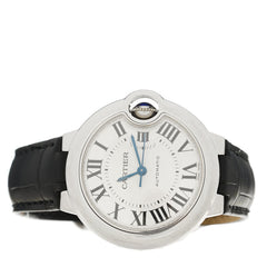 Stainless Steel Alligator 33mm Ballon Bleu De Cartier Automatic Watch