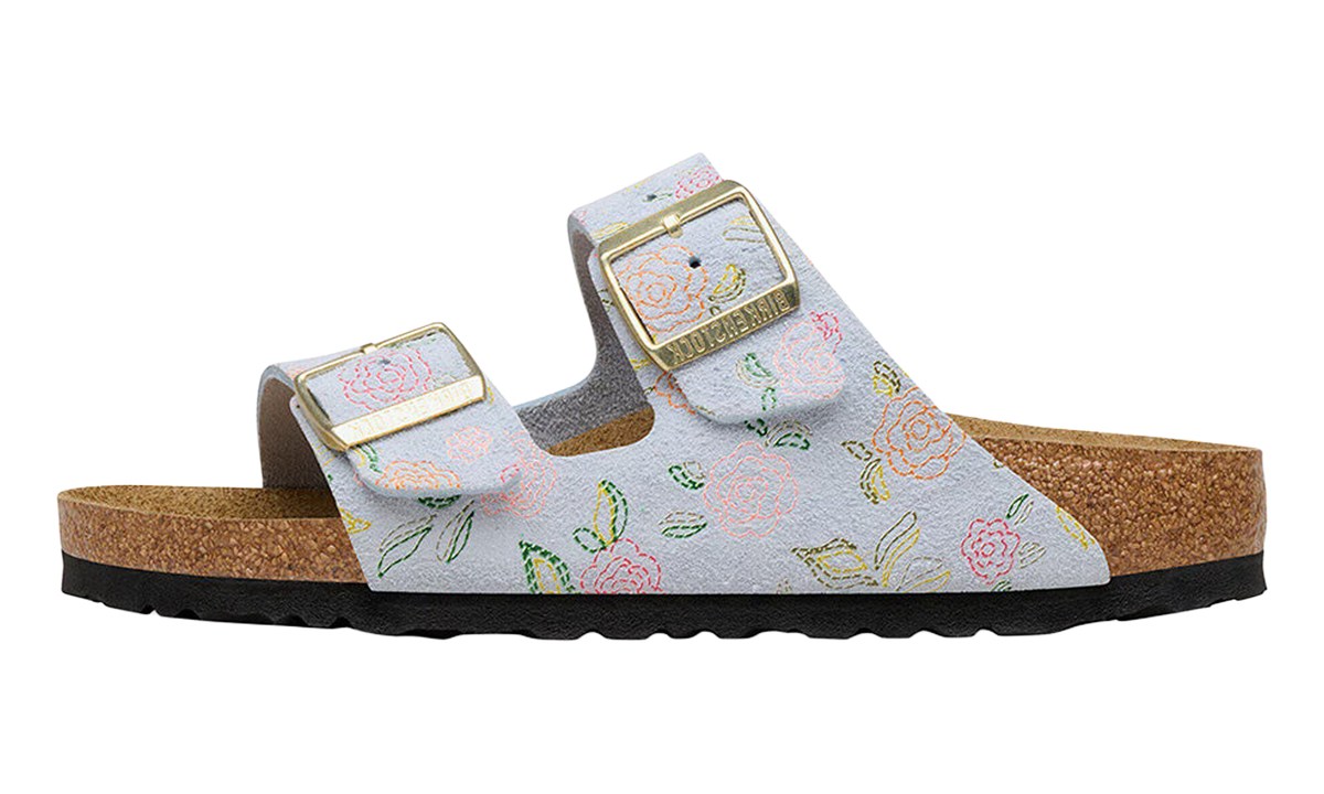 Arizona Suede Baby Blue Flower Print 1031737