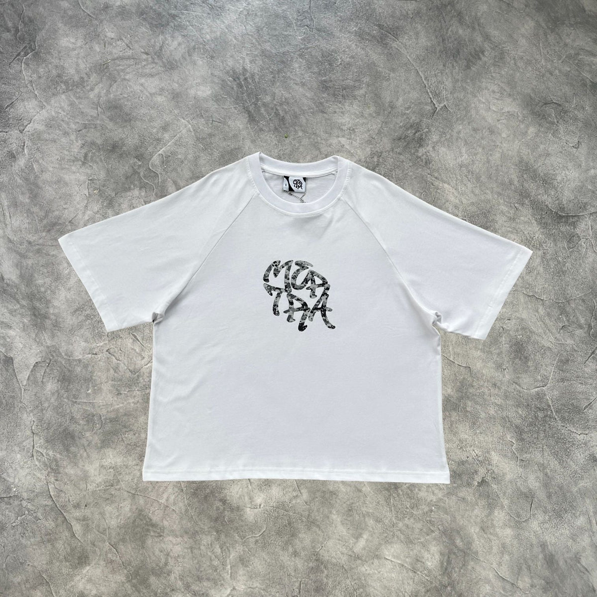 Mertra Printed T-Shirt White/Grey Camouflage