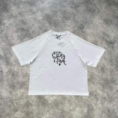 Mertra Printed T-Shirt White/Grey Camouflage