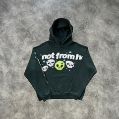 Broken Planet Glow-in-the-Dark Alien Hoodie
