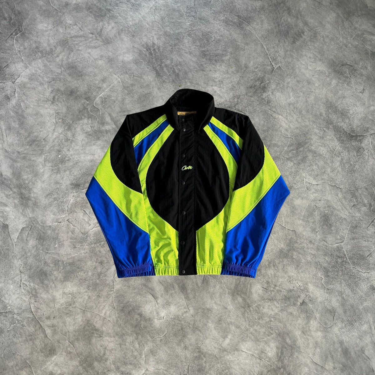 Corteiz Shuku Racing Jacket Fluorescent Green